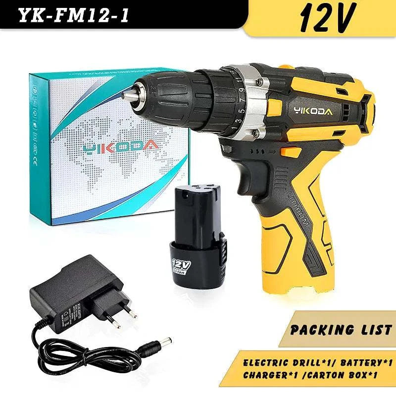 Cordless Drill Rechargeable Electric Screwdriver 