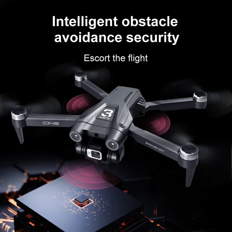 New Z908Max Dual8K GPS 9KM Professional Drone WIFI FPV Obstacle Avoidance Brushless Four-Axis Folding Rc Quadcopter Toy Gift