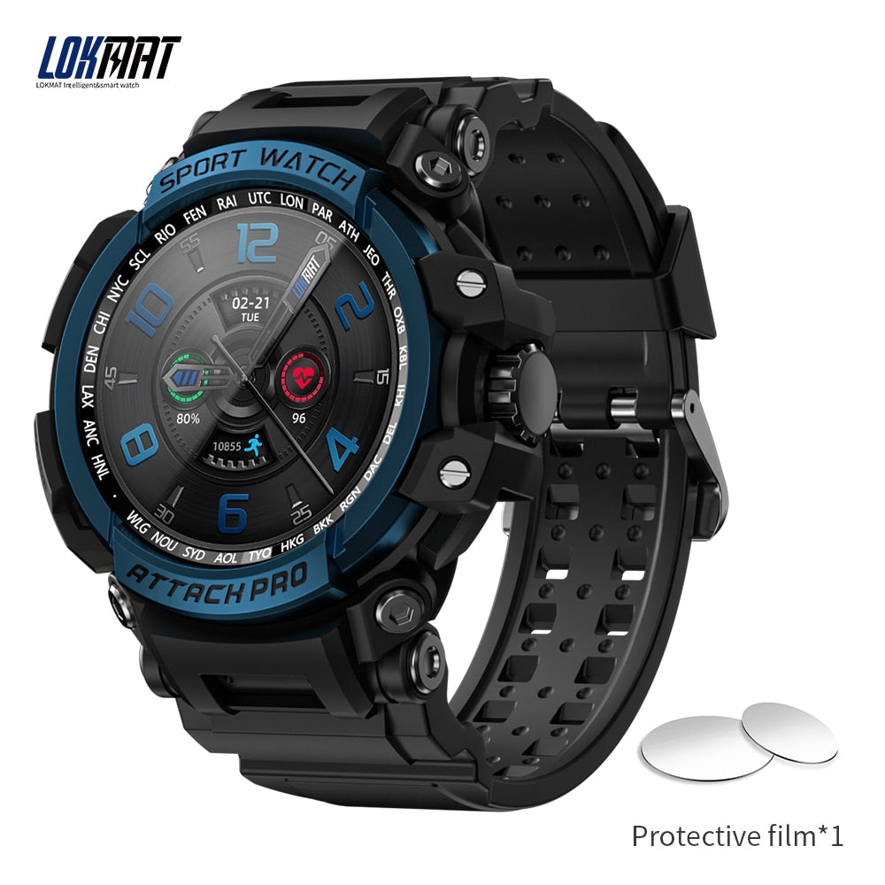 LOKMAT ATTACK Pro Sport Smart Watch Fitness Tracker Waterproof Smartwatches Touch Screen Heart Rate Monitor for Android Phone - RY MARKET PLACE