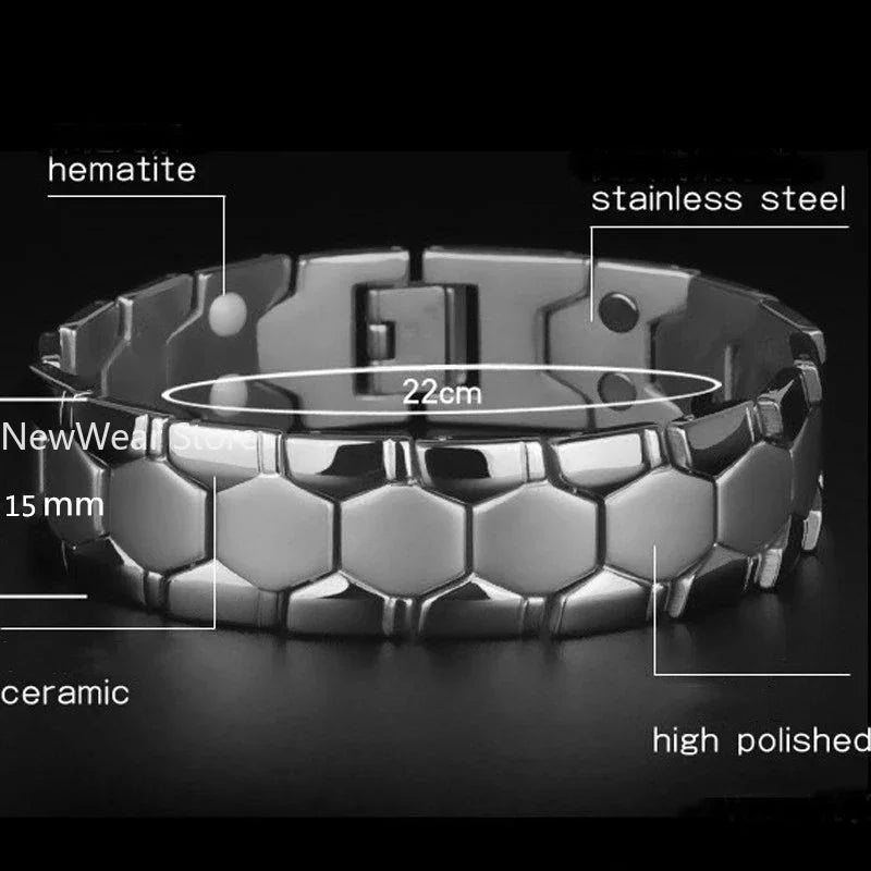 Charm bracelet Health Energy Bangle Arthritis Twisted Magnetic Exquisite Bracelet Male Gift Power Therapy Magnets Men Bracelet