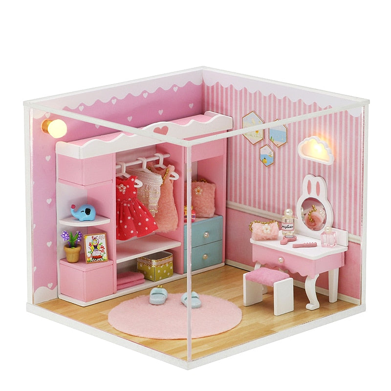 CUTEBEE Doll House Miniature DIY Dollhouse With Furnitures Wooden House Casa Diorama Toys For Children Birthday Gift Z007 - RY MARKET PLACE