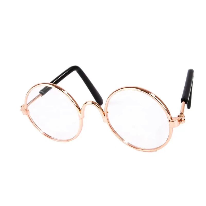 Dog Sunglasses Cat Pet Product Lovely Vintage Round Reflection Eye Wear Glasses Small Dog Cat Pet Photo Props  Accessories