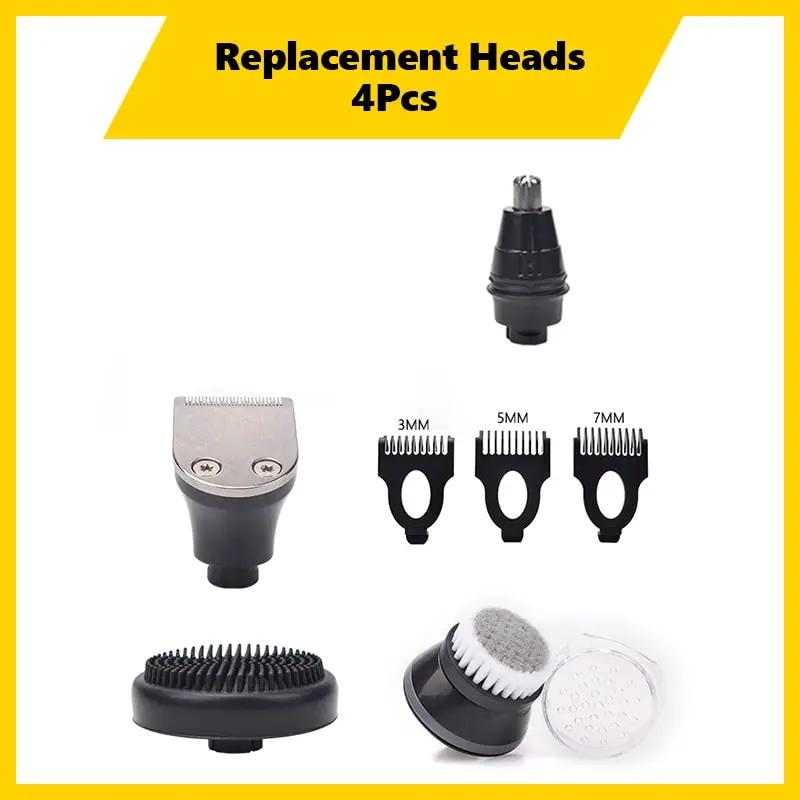 4PCS Replacement Shaver Head Electric Shaver 5D Independently 5 Cutter Floating Head Waterproof Stainless Steel Razor Blade - RY MARKET PLACE