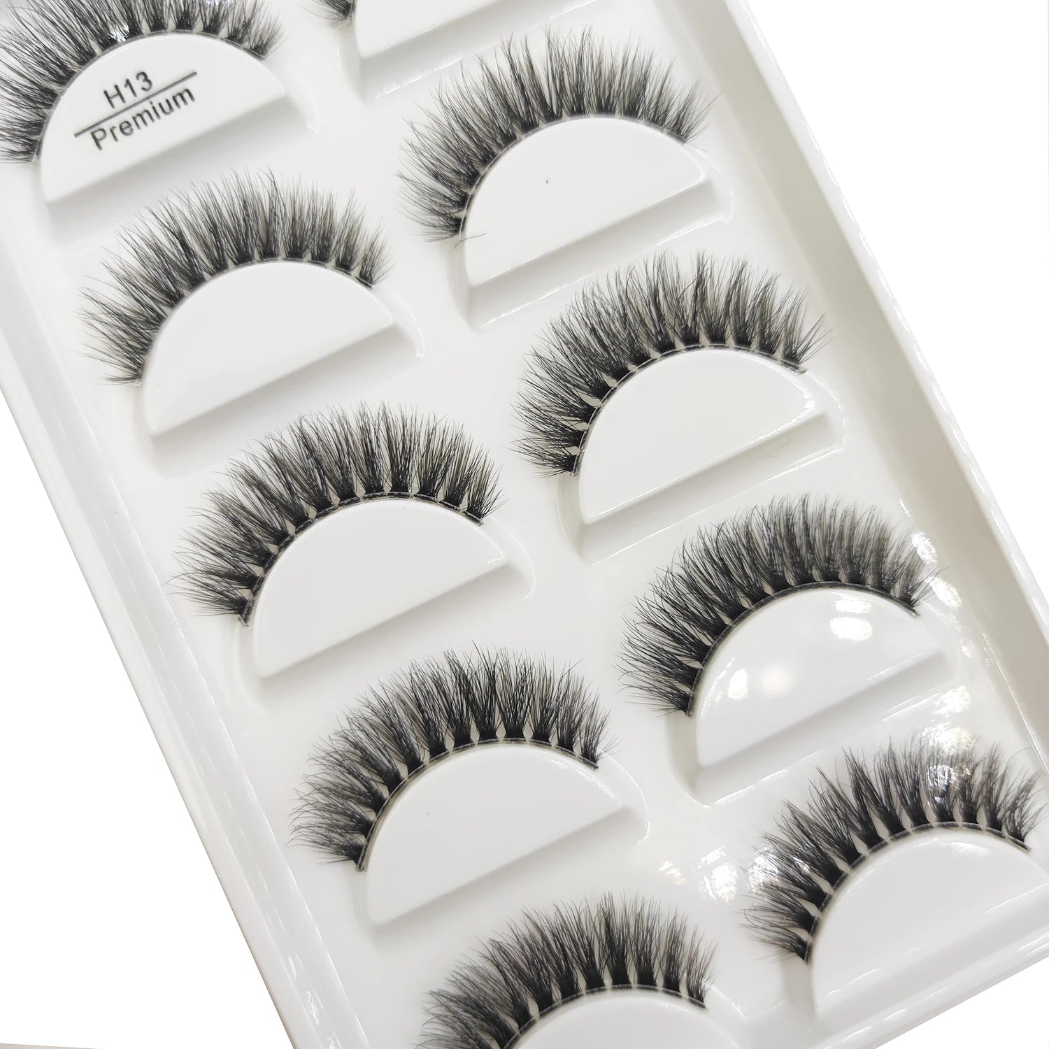 5 Pairs invisible Eyelash 3D Natural Transparent Band Mink False Eyelashes Makeup Clear Fake Eye Lashes Faux Cilios Make