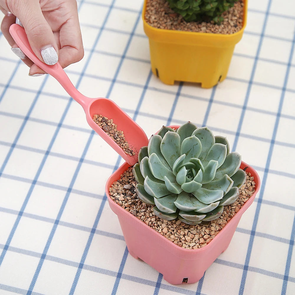 4Pcs Garden Planter Kit Sowing Shovel Scoop Bucket Spoon Succulents Seedlings Tool Bonsai Fertilizer Drilling Device DIY