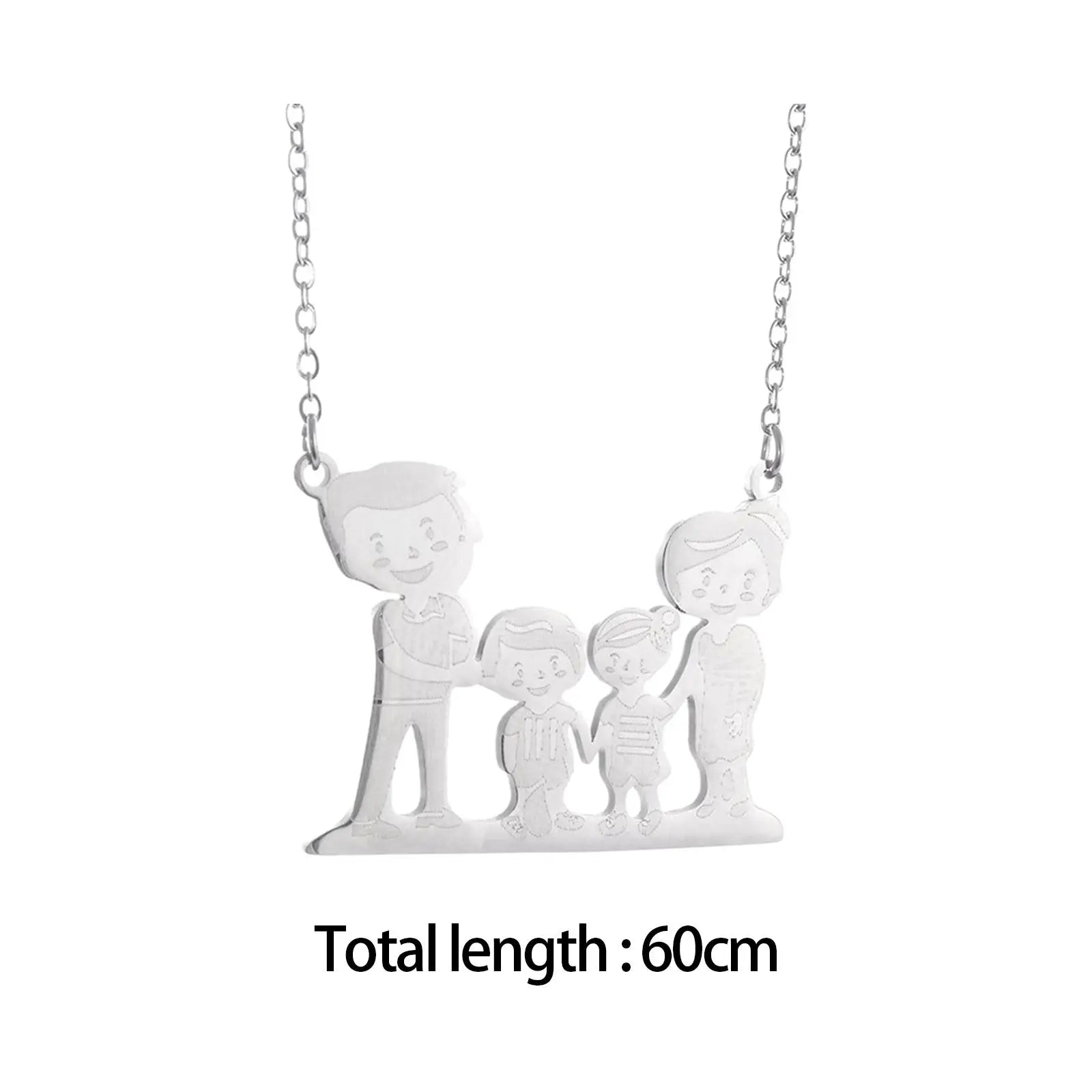 Family Dad Mum Son Necklace Father's Day Gifts Trendy Jewelry for Holiday Christmas Valentine's Day Celebrations Party Weddings