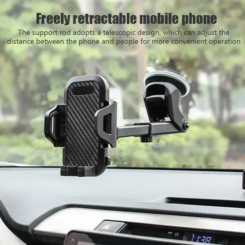 Car 360 Rotation Phone Holder Windshield Dashboard Suction Cup Mount Auto Smartphone Sucker Support Stand Universal Accessories