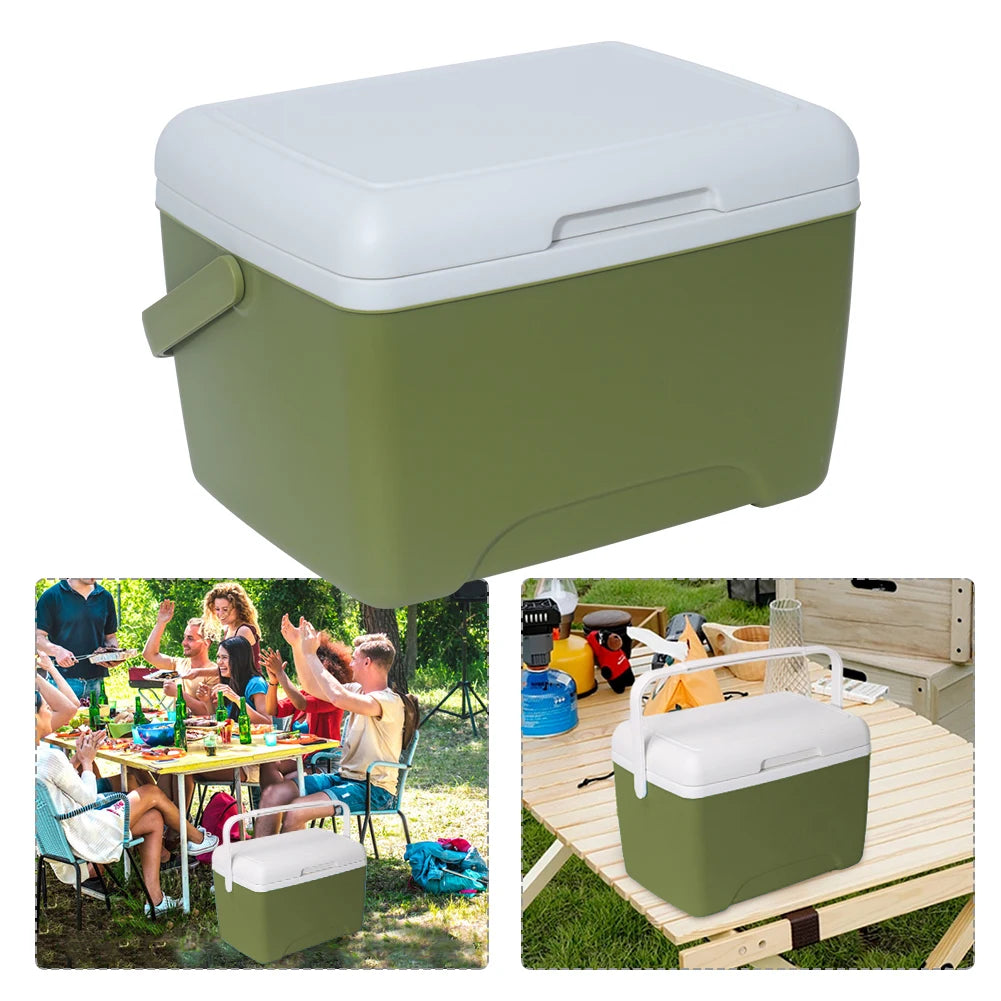 5/6/8/9L Cooler Box Portable Camping Refrigerator Incubator LargeCapacity Car Ice Bucket Heat Preservation Camping BBQ Equipment