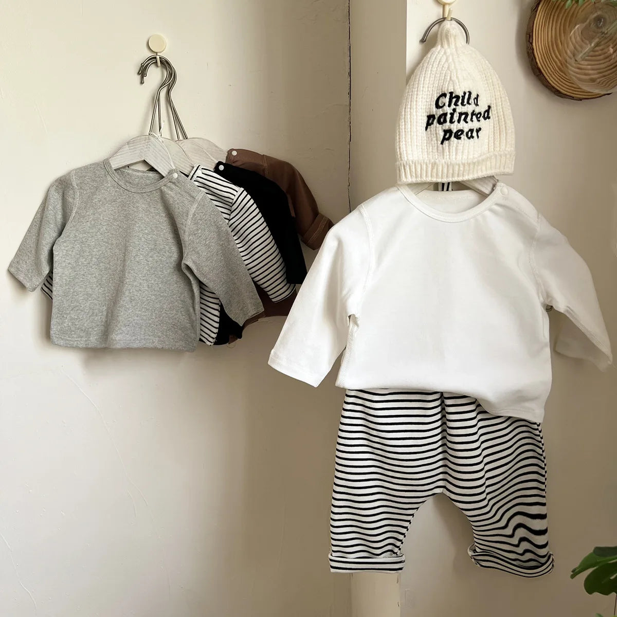 2023 Autumn New Baby Long Sleeve T Shirts Infant Boy Cotton Bottoming Shirts Solid Toddler Girl T Shirts Kids Tee Baby Clothes