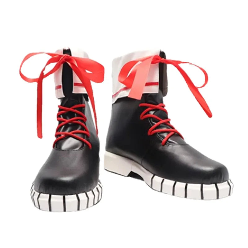 Anime Vtuber Nakiri Ayame Cosplay Shoes Boots Halloween Party Cosplay Costume Women Men Accessories Props