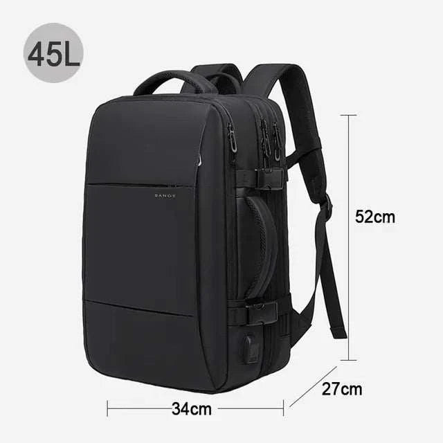 Bange Travel Backpack Waterproof Laptop Business School Men Expandable