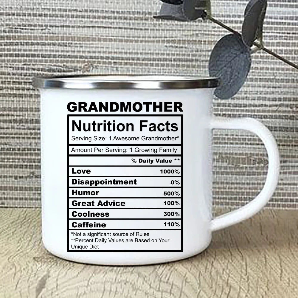 Mothers Day Gifts for Grandma Best Grandma Gift Grandma Nutritional Facts Coffee Mug Tea Cup Mothers Day Gifts for Grandmother