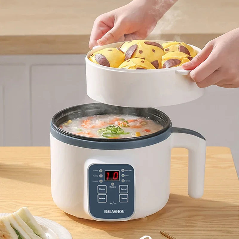 1-2 People Electric Rice Cooker Single Double Layer 220V Multi Non-Stick Smart Mechanical MultiCooker Steamed Pot For Home