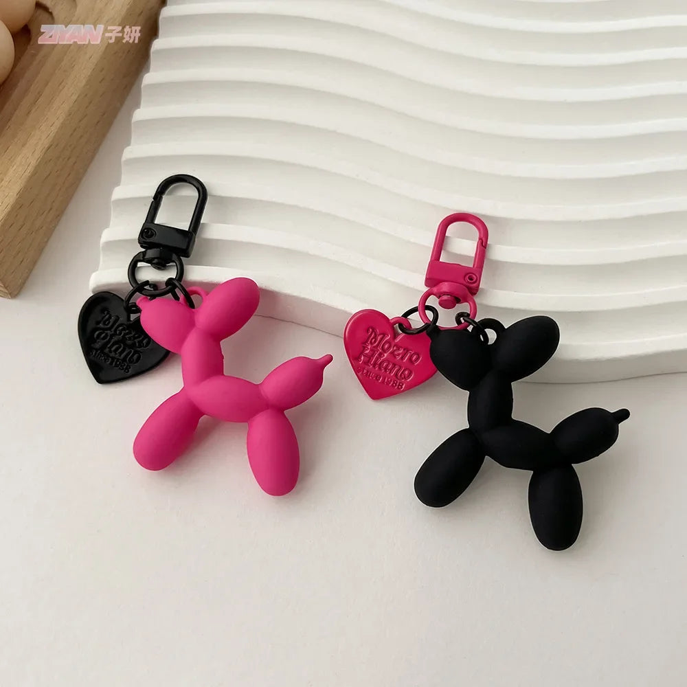 Cool Acrylic Cartoon Balloon Dog Keychains Cute Y2k Bag Charms Car Key Chains Jewelry Couple Gift for Women Girls