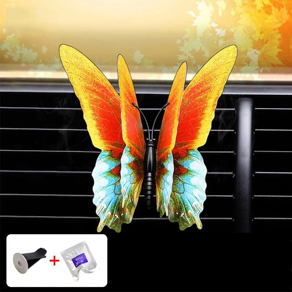 Air Freshener Butterfly Car Perfume Car-styling Natural Smell Air Conditioner Outlet Clip Fragrance Auto Accessories