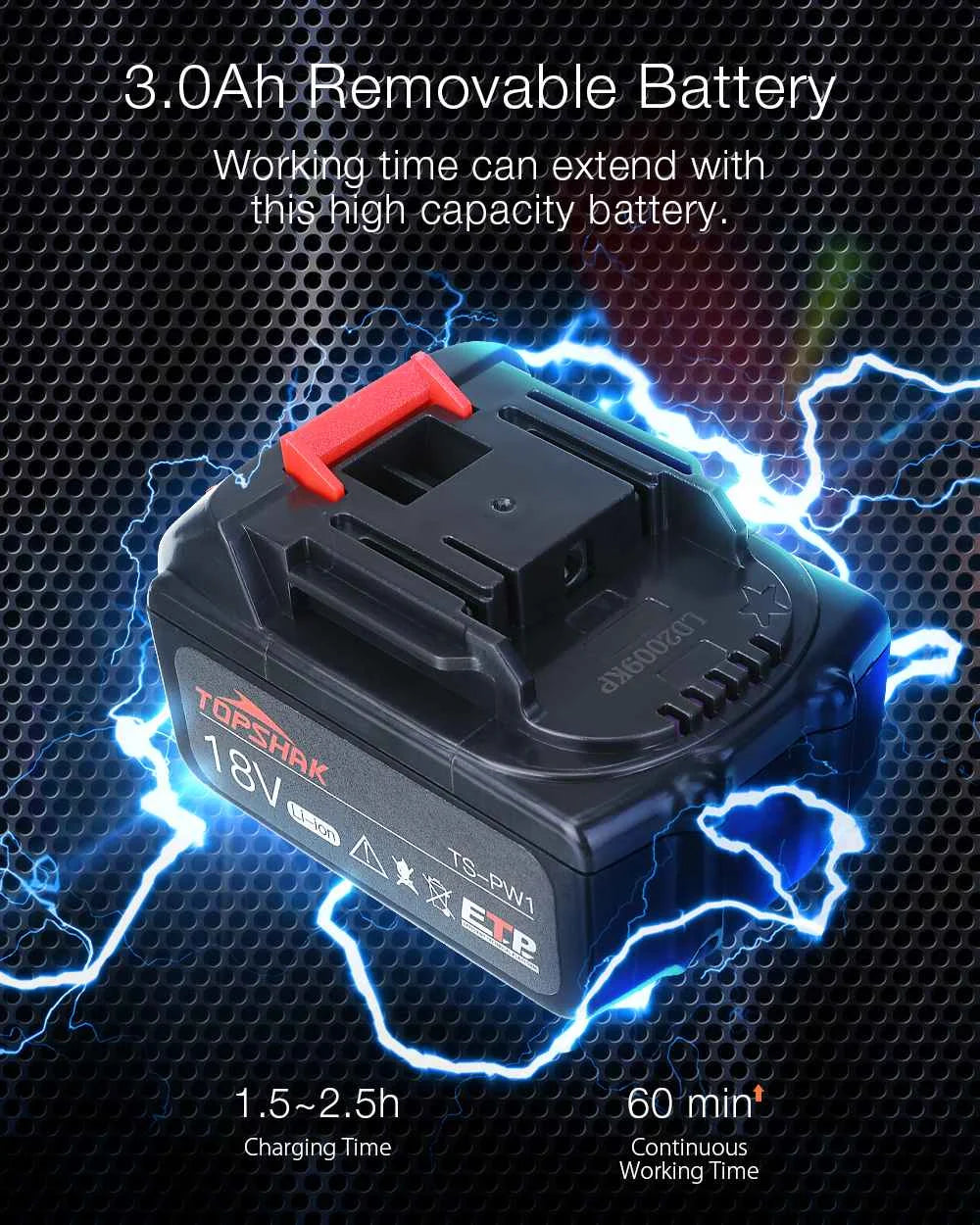 588N.M Brushless Electric Impact Wrench Cordless Electric Wrench 1/2 inch for 18V Battery Screwdriver Power Tools