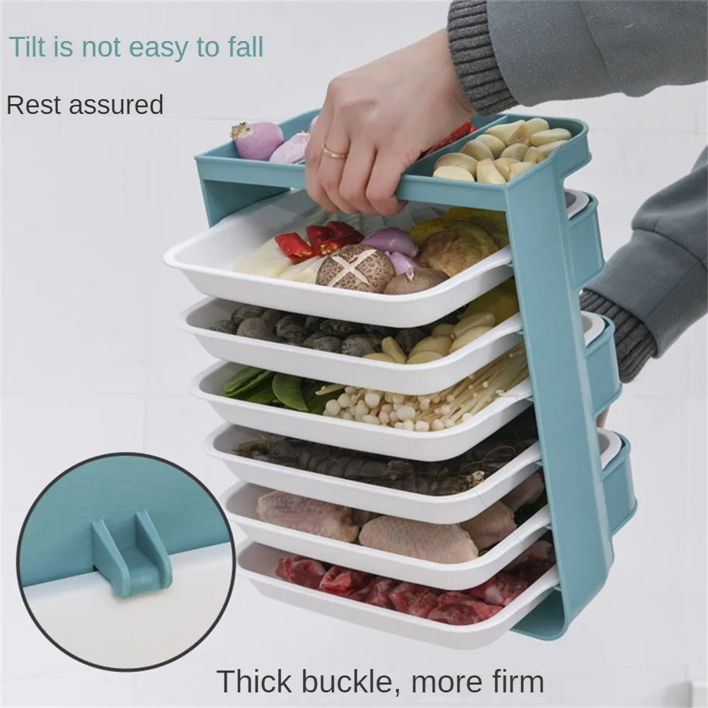 One Thing With Multiple Uses Goods Shelves Wall Hanging Table Top Hotpot Plate Drawer-type Design High-quality Material Pallet