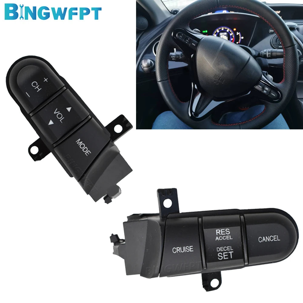 Multifunction Steering Wheel Button Switch 36770-SNA-A12 For Honda 08-13 Fit 09-14 City 06-11 Civic