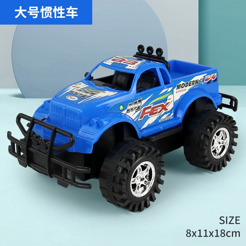 Kids Large Inertia Car Boy Traffic Toy Creative Plastic Alloy Truck Jeep Cool Off-Road Vehicle Birthday Gift Toy Railed/Cars - RY MARKET PLACE