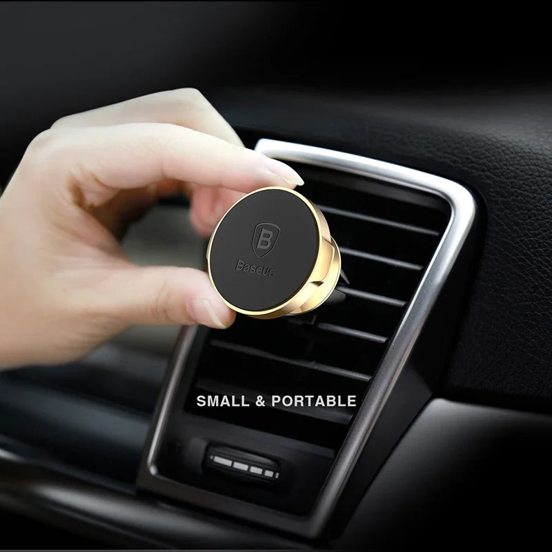 Baseus Car Phone Holder For iPhone Samsung Xiaomi 360 Degree Magnetic Phone Holder Air Vent Mount Car Cell Phone Holder Stand