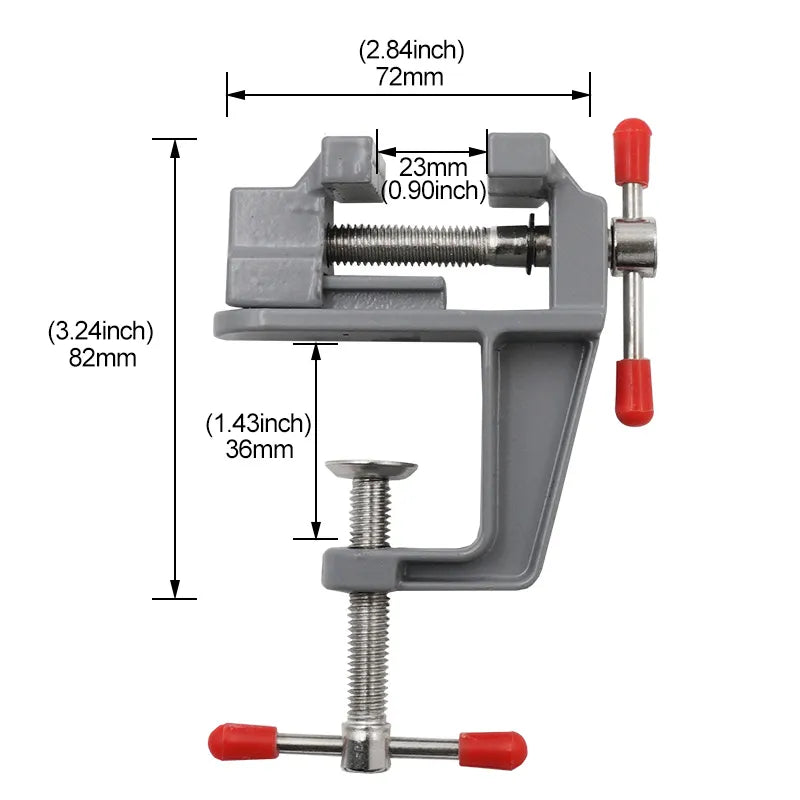 Mini Bench Vise Table Clamp Screw Vise for DIY Craft Mold Fixed Repair Tool Plier Jewelry Electronics Workbench