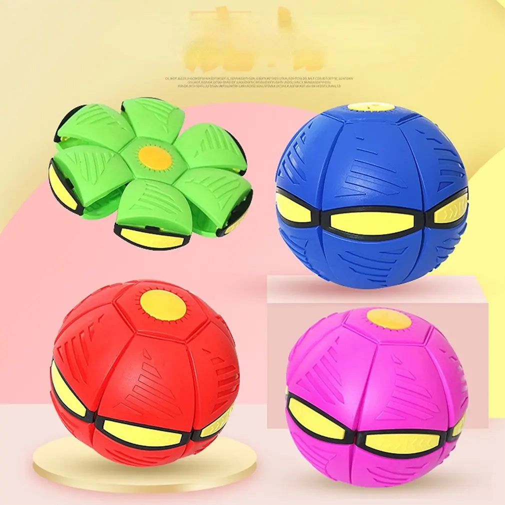 HOT Flying Saucer Ball Outdoor Parent Child Toy Foot Magic Deformation Foot Pressure Decompression Vent Ball Fun Toys Kids Gift