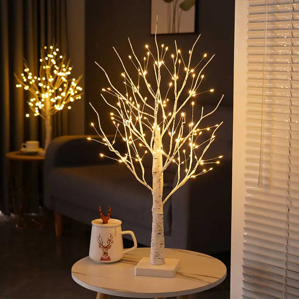 24/144 Leds Birch Tree Light Glowing Branch Light Night LED Light Suitable for Home Bedroom Wedding Party Christmas Decoration