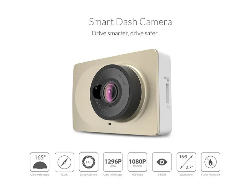 for xiao YI Smart Dash Cam For Car ADAS 2.7 Screen Full HD 1080P Dash Cam with Night Vision ADAS English International Version