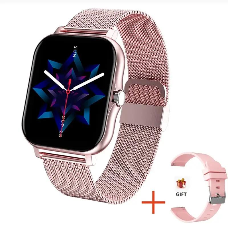 For Xiaomi Samsung Android Phone 1.69" Color Screen Full Touch Custom Dial Lady Watch Bluetooth Call 2023 Women Smart Watch Men - RY MARKET PLACE