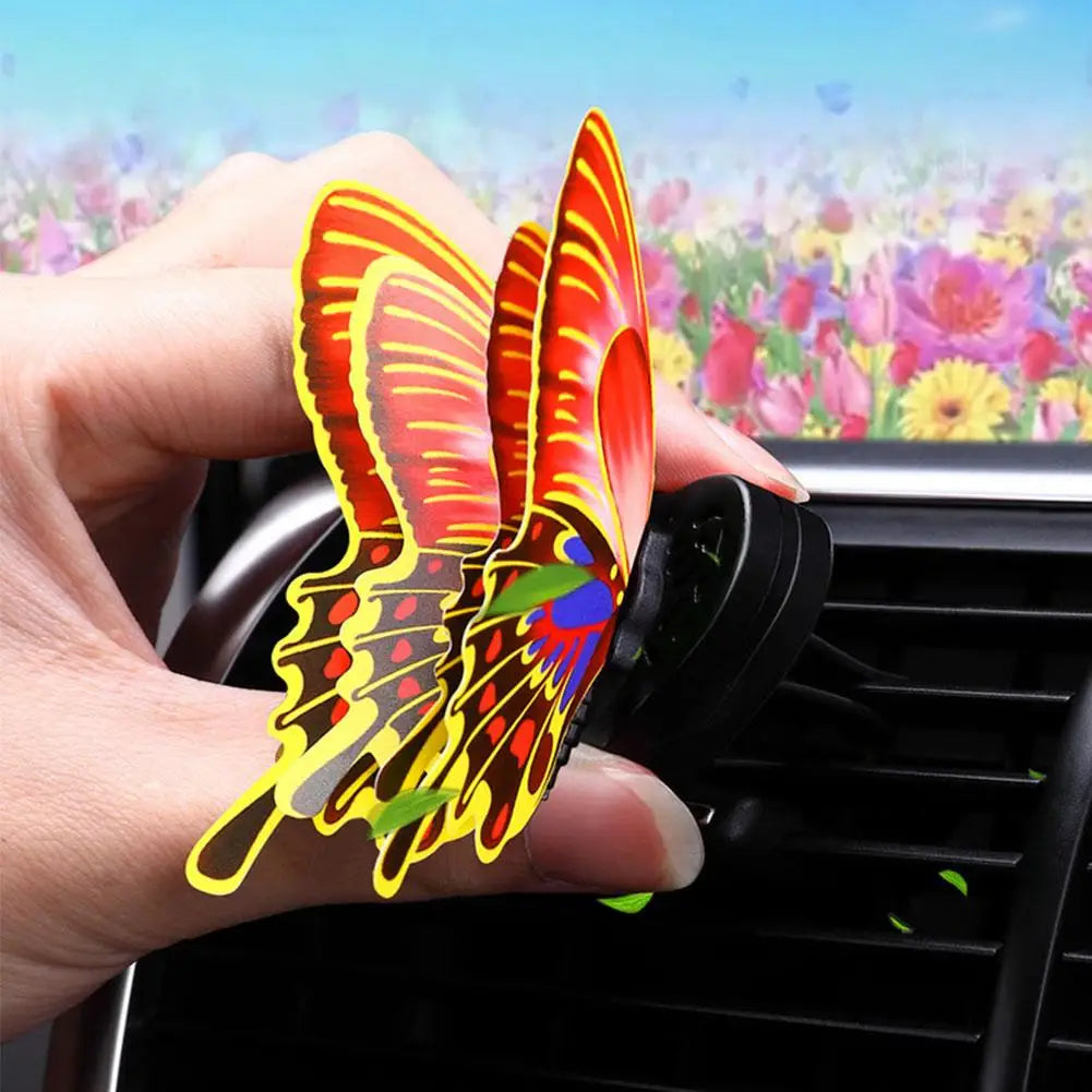 Air Freshener Butterfly Car Perfume Car-styling Natural Smell Air Conditioner Outlet Clip Fragrance Auto Accessories