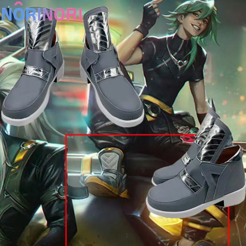 prodigal explorer ezreal cosplay shoes game cosplay costume prop shoes