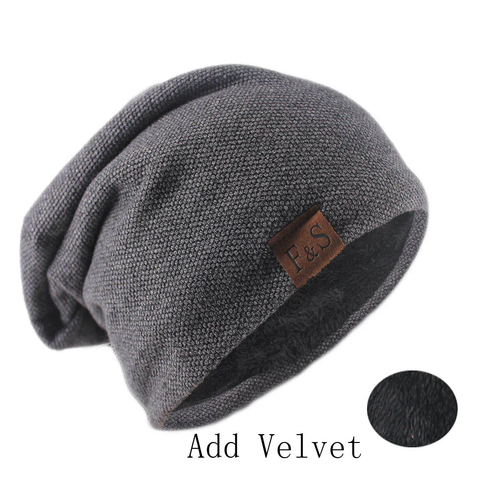 Fashion Bonnet Hat For Men And Women Autumn Knitted Solid Color Skullies Beanies Spring Casual Soft Turban Hats Hip Hop Beanie