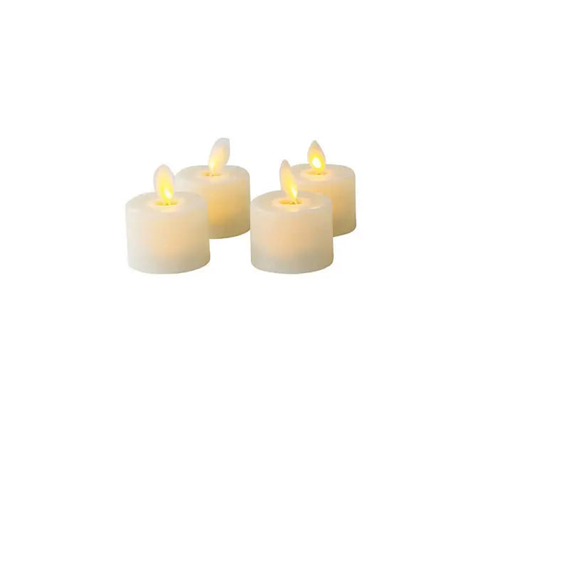 4 or 6 Flameless Moving Wick Candles With Remote Control Realistic Christmas Church Wedding Fake Electronic Candle LED Wedding