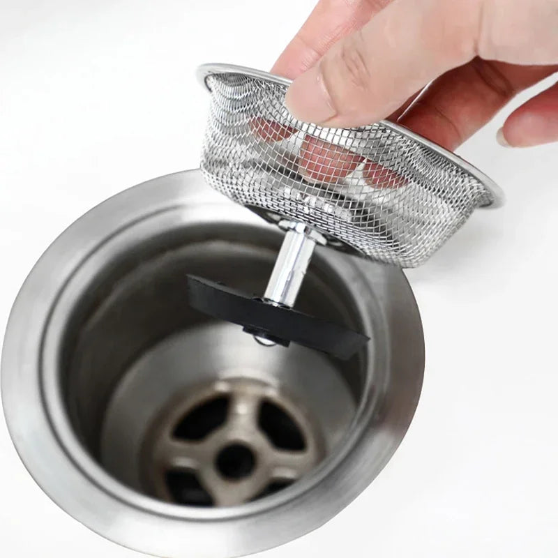 Kitchen Sink Filter Stainless Steel Sink Sewer Mesh Strainers Kitchen Tools Bathroom Floor Drains Hair Catcher Waste Plug Filter