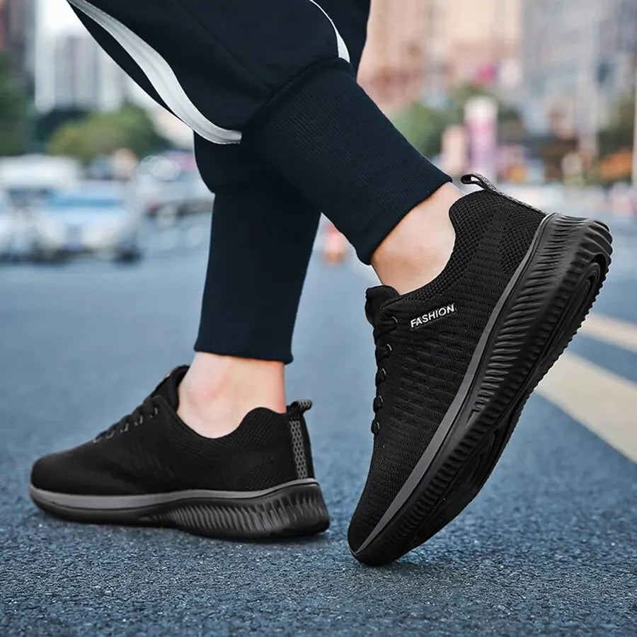 Men Running Walking Knit Shoes Women Fashion Casual Sneakers Breathable Sport Athletic Gym Lightweight