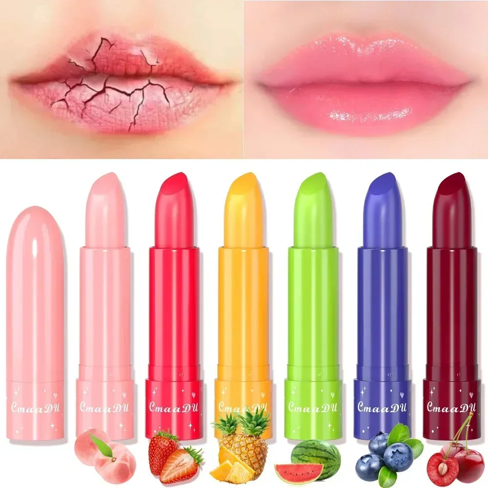 Crystal Jelly Fruit Lip Balm Lasting Moisturizing Hydrating Anti-drying Lipsticks Reducing Lip Lines Natural Lips Care Cosmetics