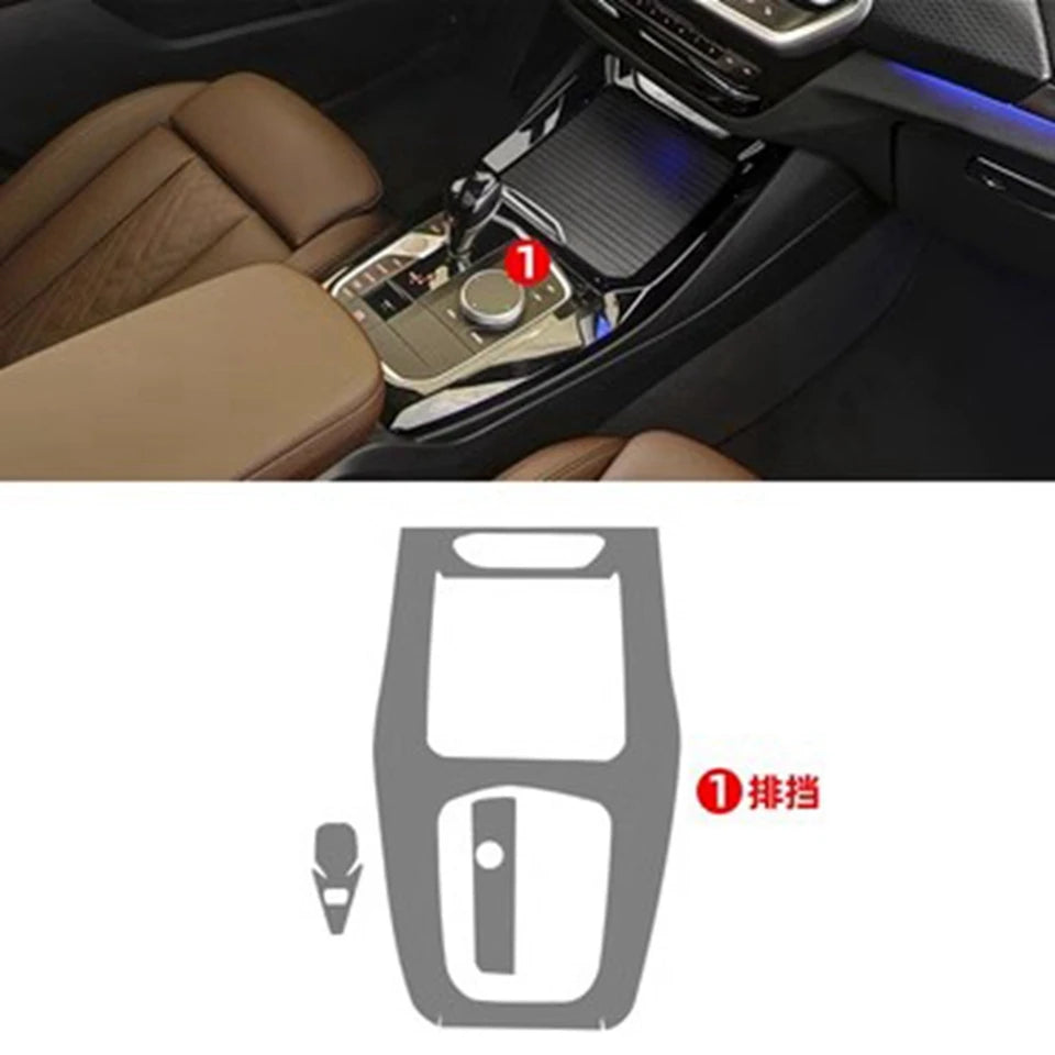 Anti-scratch Car Door Center Console Media Dashboard Navigation TPU Protector Film For BMW X3 X4 2022-2024 Car Accessories