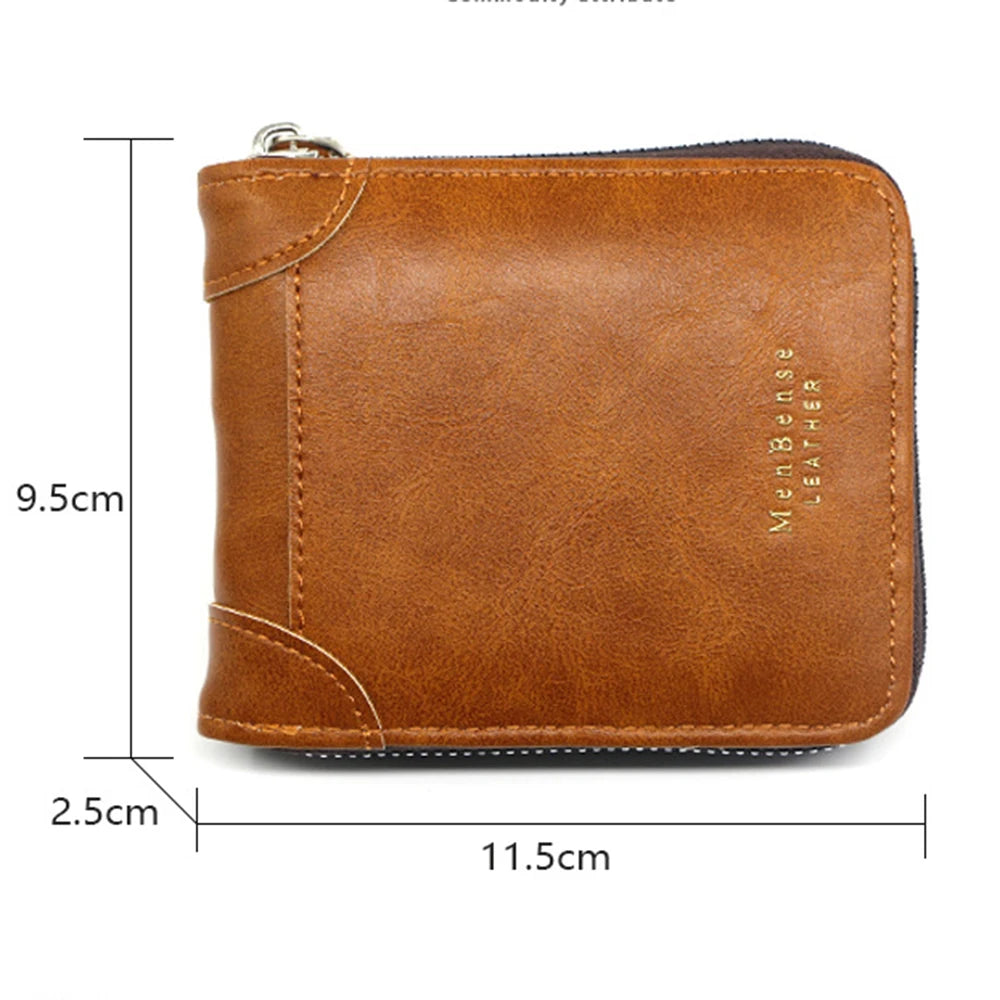 Card Wallet Men Personalized Father's Day Gift Cardholder Wallet For Men Soft Leather Card Holder PU Leather Money Bag