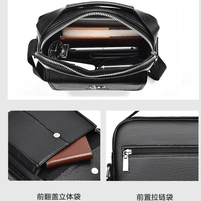 New Men's Bag Retro Shoulder Bag for Husband Fashion Handbag Leisure Crossbody Bags Luxury Designer Bag Father's Day Gift