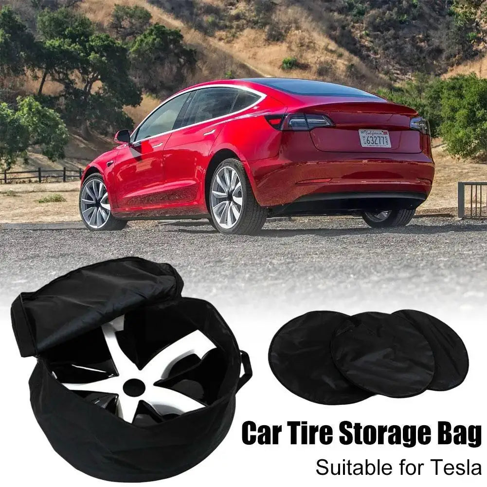 for Tesla MODEL Y 2023 Oxford Cloth Hubcap Cover Save Bag Space Storage Hub Carrying Car Accessories Wheel Protecto B7M8