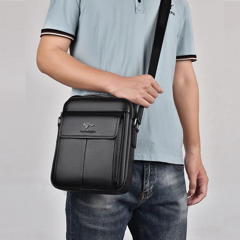 New Men's Bag Retro Shoulder Bag for Husband Fashion Handbag Leisure Crossbody Bags Luxury Designer Bag Father's Day Gift