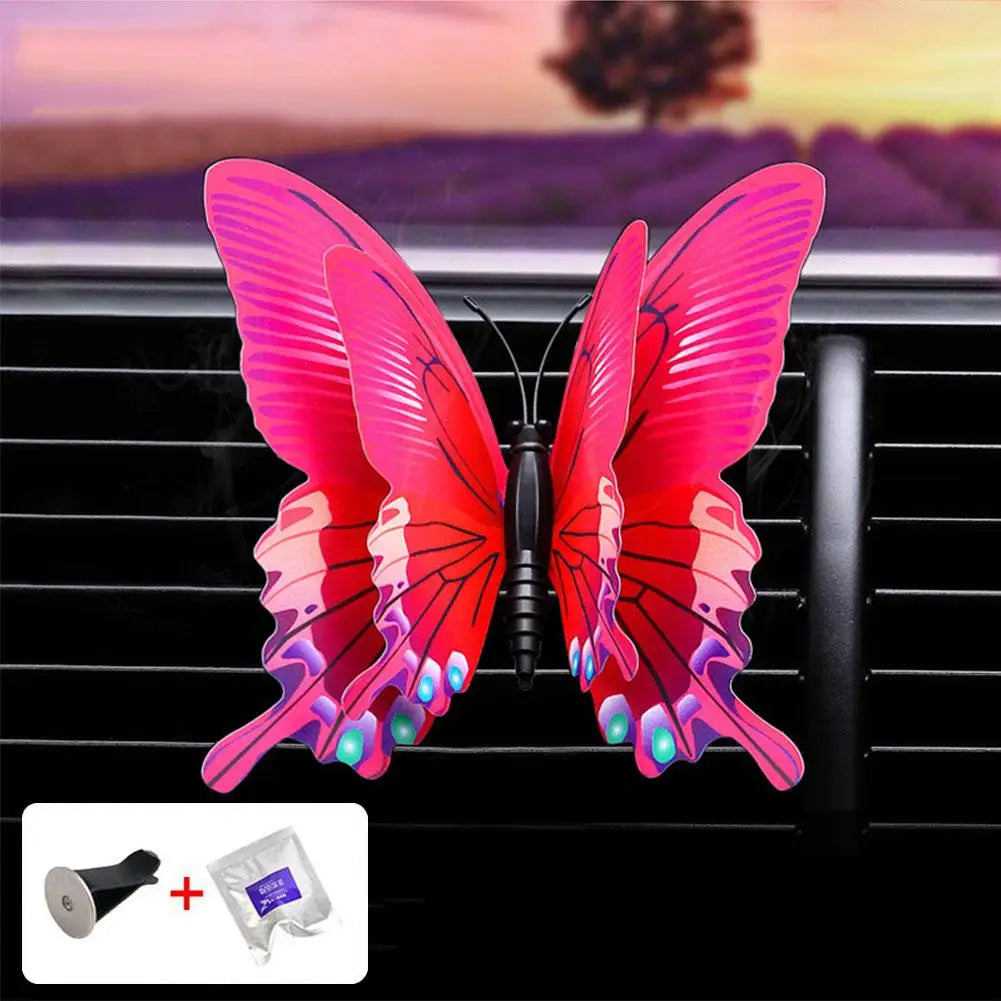 Air Freshener Butterfly Car Perfume Car-styling Natural Smell Air Conditioner Outlet Clip Fragrance Auto Accessories