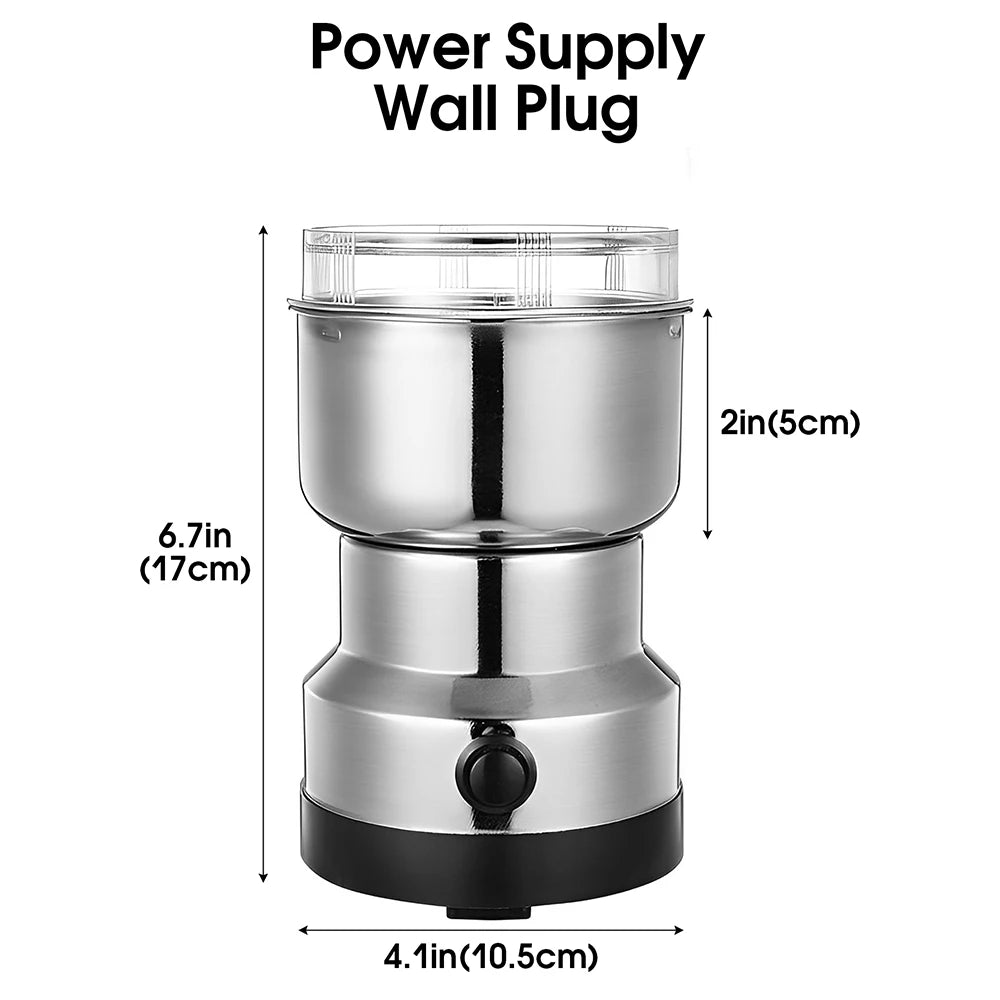 Multipurpose Electric Coffee Bean Grinding Tool Stainless Steel Milling Machine for Seeds Spices Herbs Nuts Coffee Grinder