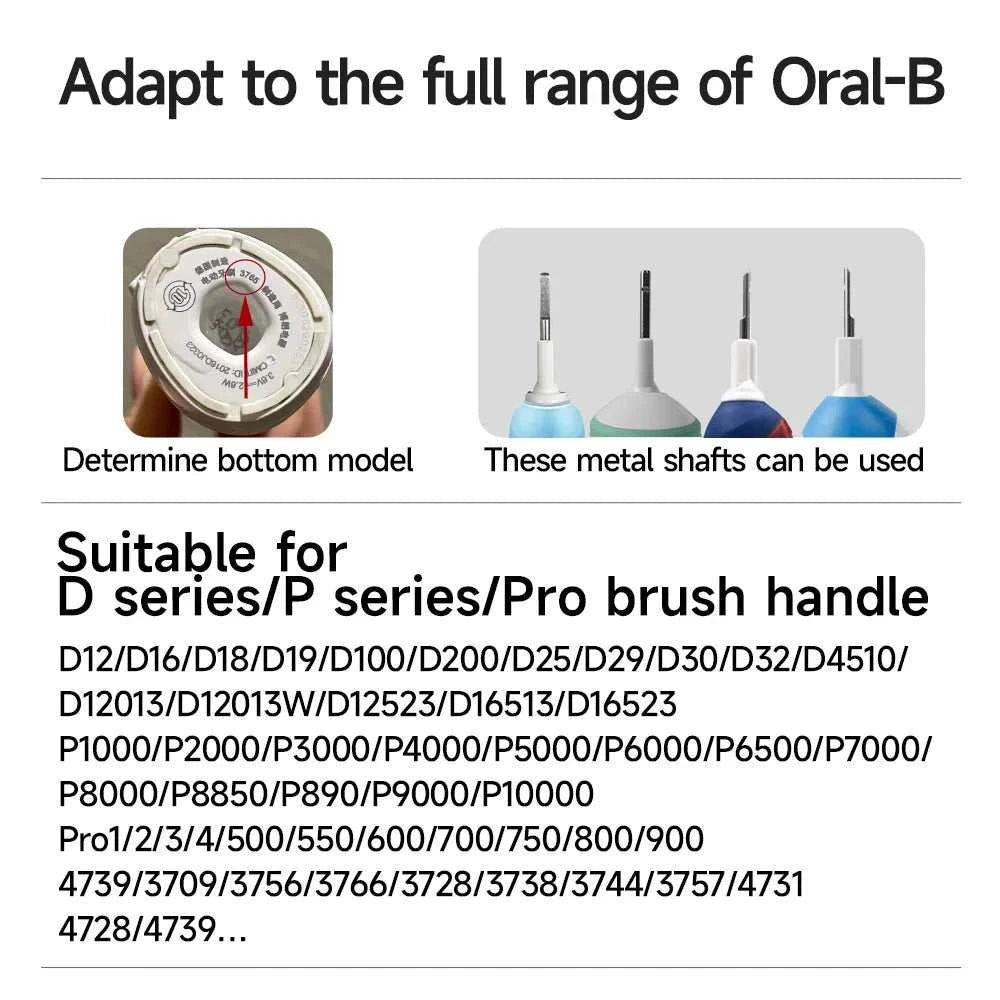 Compatible with  Oral Bi electric toothbrush head p2/4000/3757/d12/3766 Brau replacement head universal