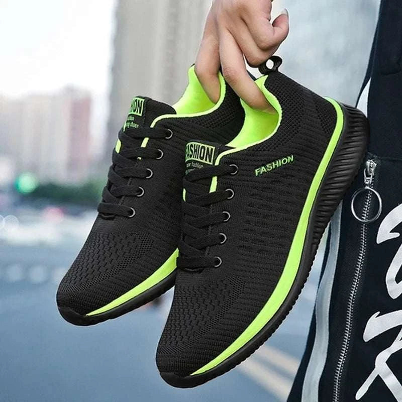 Fashion Men Sneakers Mesh Casual Shoes Lac-up Men Shoes Lightweight Vulcanize Shoes Walking Sneakers Man Running Gym Shoes