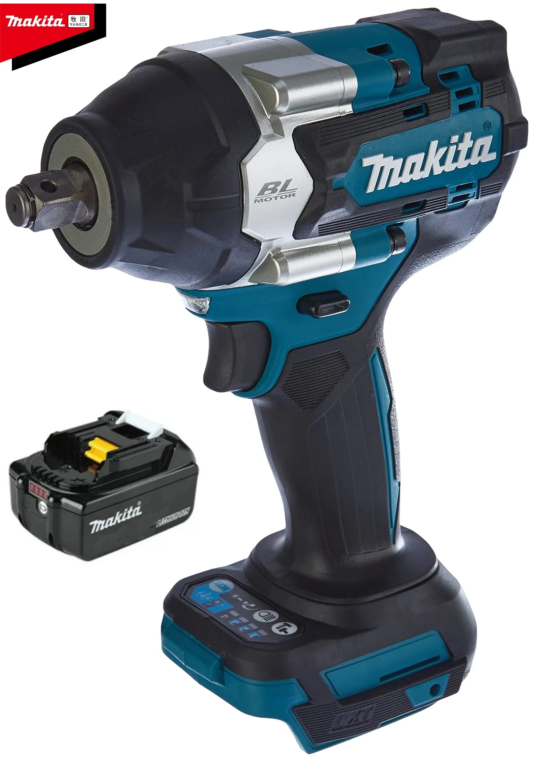 Makita DTW700 18V Lithium-Ion LXT Brushless Cordless Impact Wrench Torque 1000NM 1/2 High Power Car Auto Repair Tool