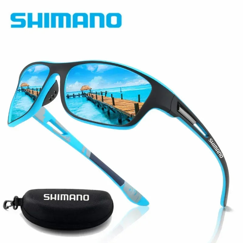 NEW Original Shimano sunglasses for men and women Outdoor sports Fashion HD polarized glasses can be matched with glasses