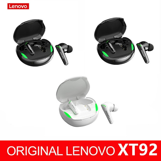 Lenovo XT92 TWS Gaming Earbuds Low Latency Bluetooth Earphones Stereo Wireless 5.1 Bluetooth Headphones Touch Control Headset - RY MARKET PLACE