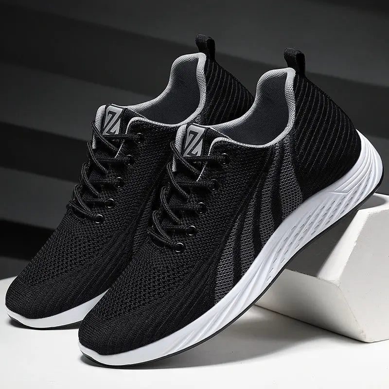 Men's shoes 2023 spring new trend men's shoes breathable lace-up running shoes Korean version of light casual walking shoes men