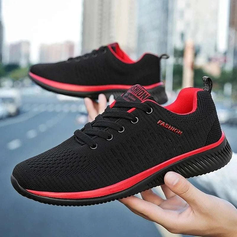 Fashion Men Sneakers Mesh Casual Shoes Lac-up Men Shoes Lightweight Vulcanize Shoes Walking Sneakers Man Running Gym Shoes